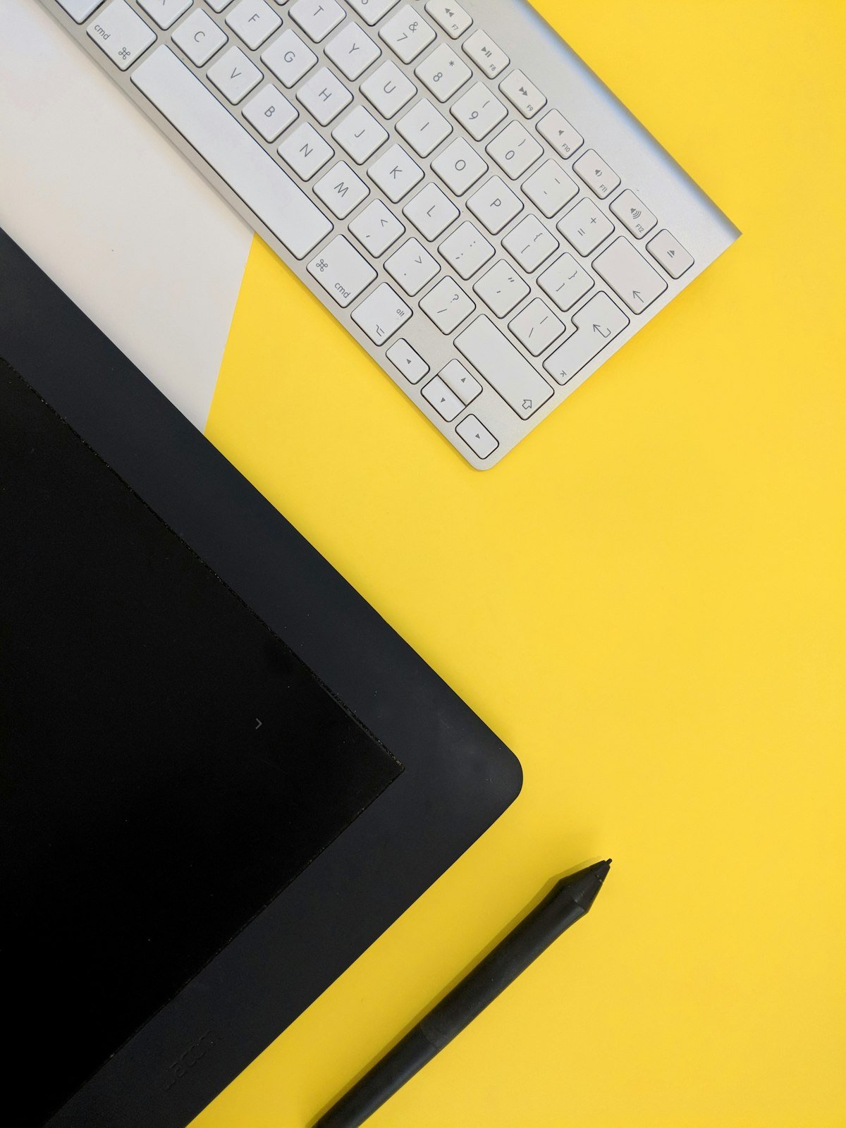 Digital design tools laid out on a desk